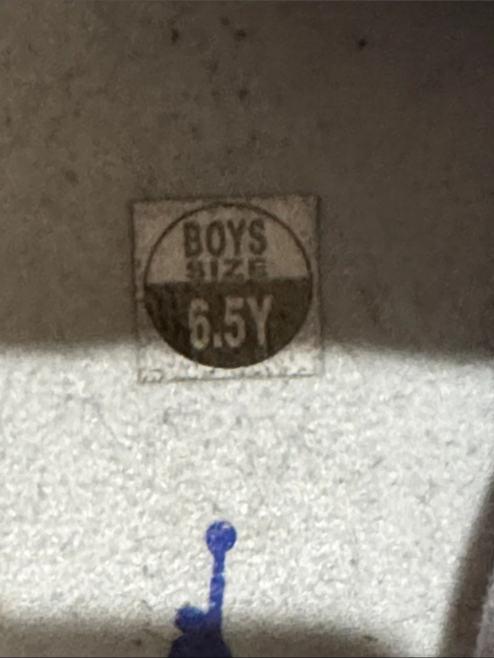 Jordan Retro Kids' White, Gray & Royal Blue Sneakers - Picture 4 of 5